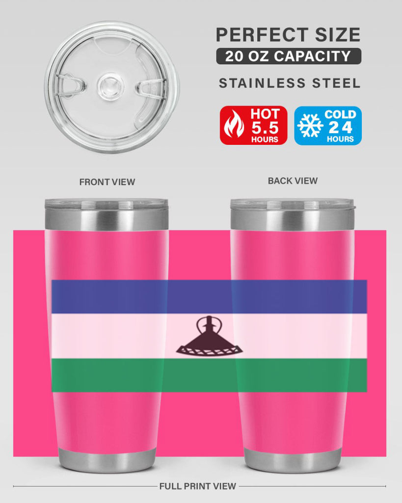 Lesotho 102#- world flags- Tumbler