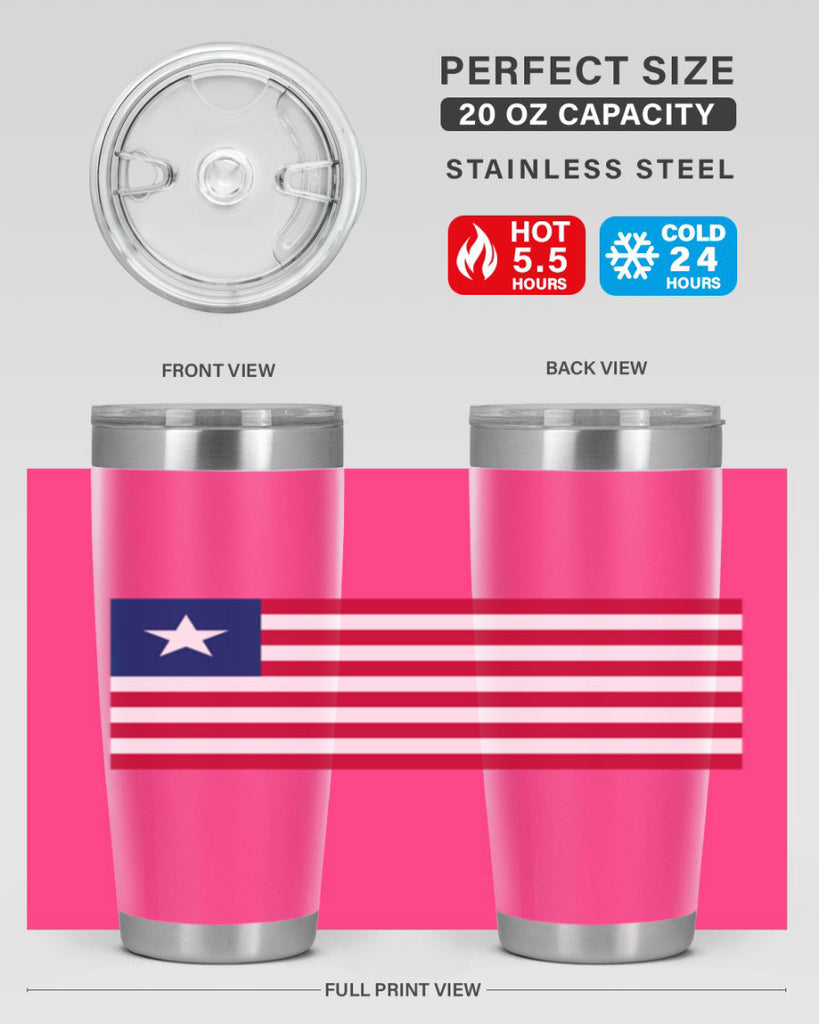 Liberia 101#- world flags- Tumbler
