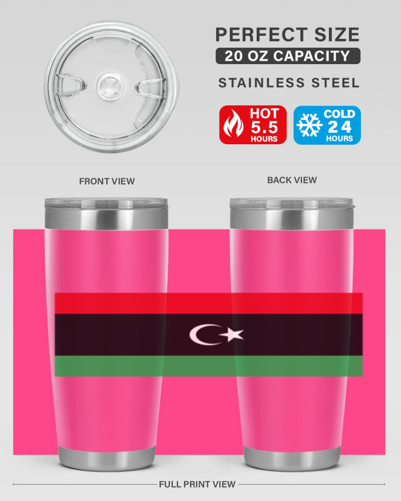 Libya 100#- world flags- Tumbler