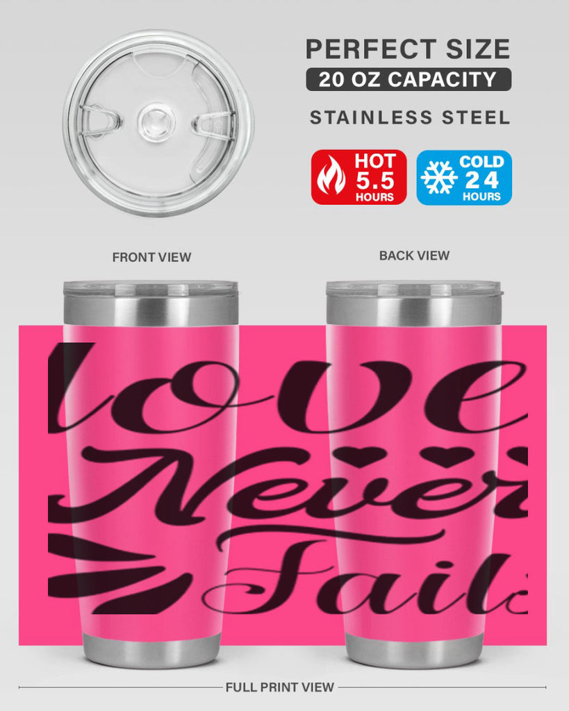 Love Never Fails 316#- winter- Tumbler