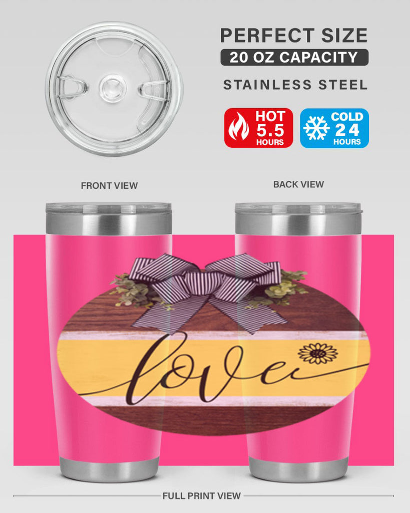 Love and daisy Mockup326#- spring- Tumbler