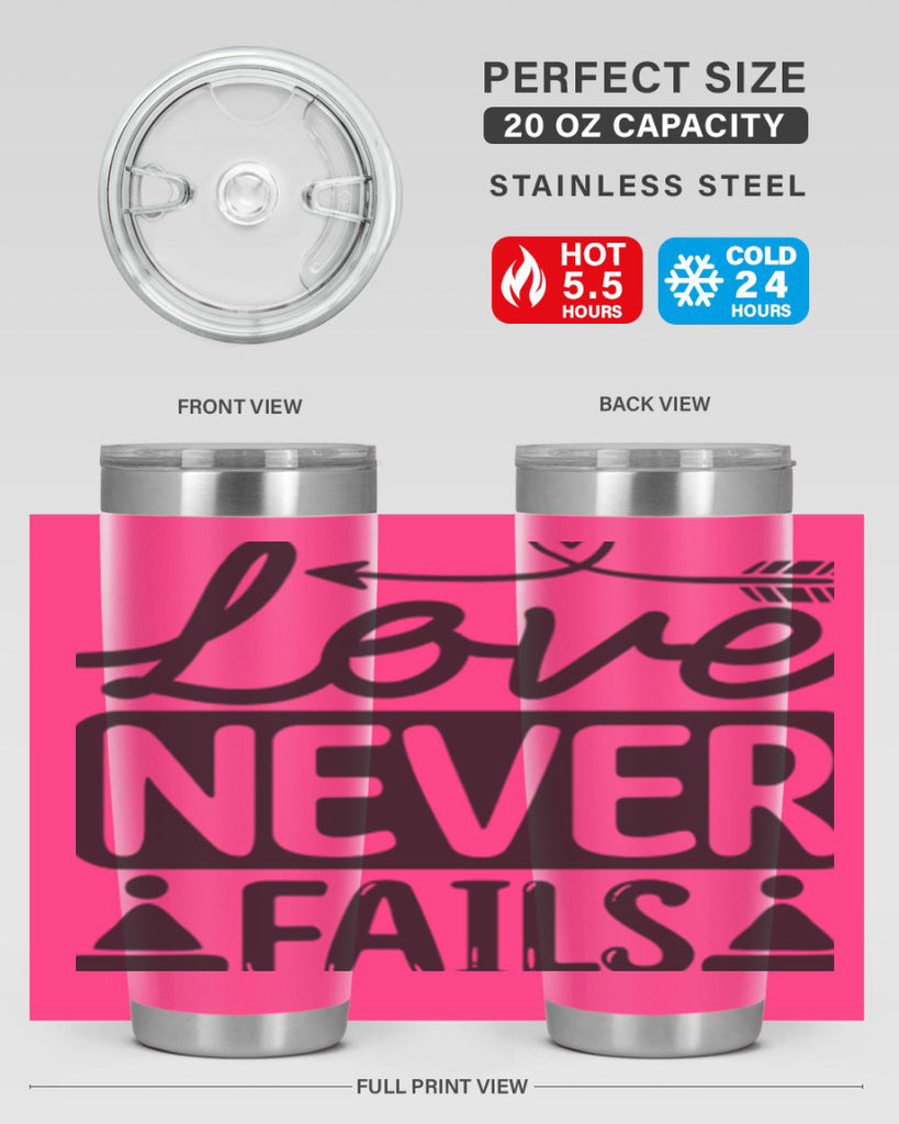 Love never fails 317#- winter- Tumbler