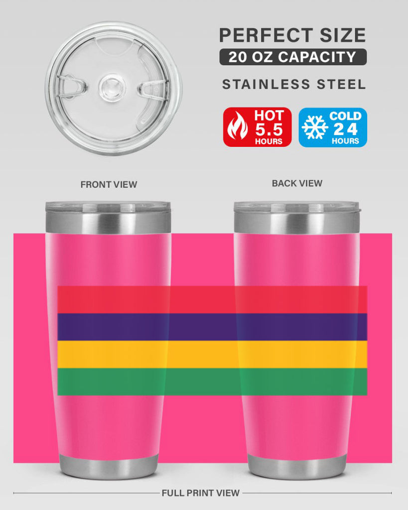 Mauritius 88#- world flags- Tumbler
