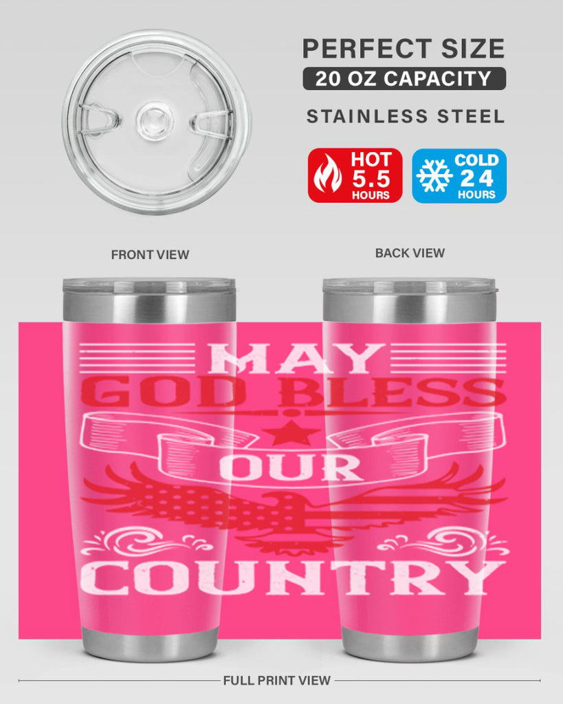 May God bless our country Style 133#- Fourt Of July- Tumbler
