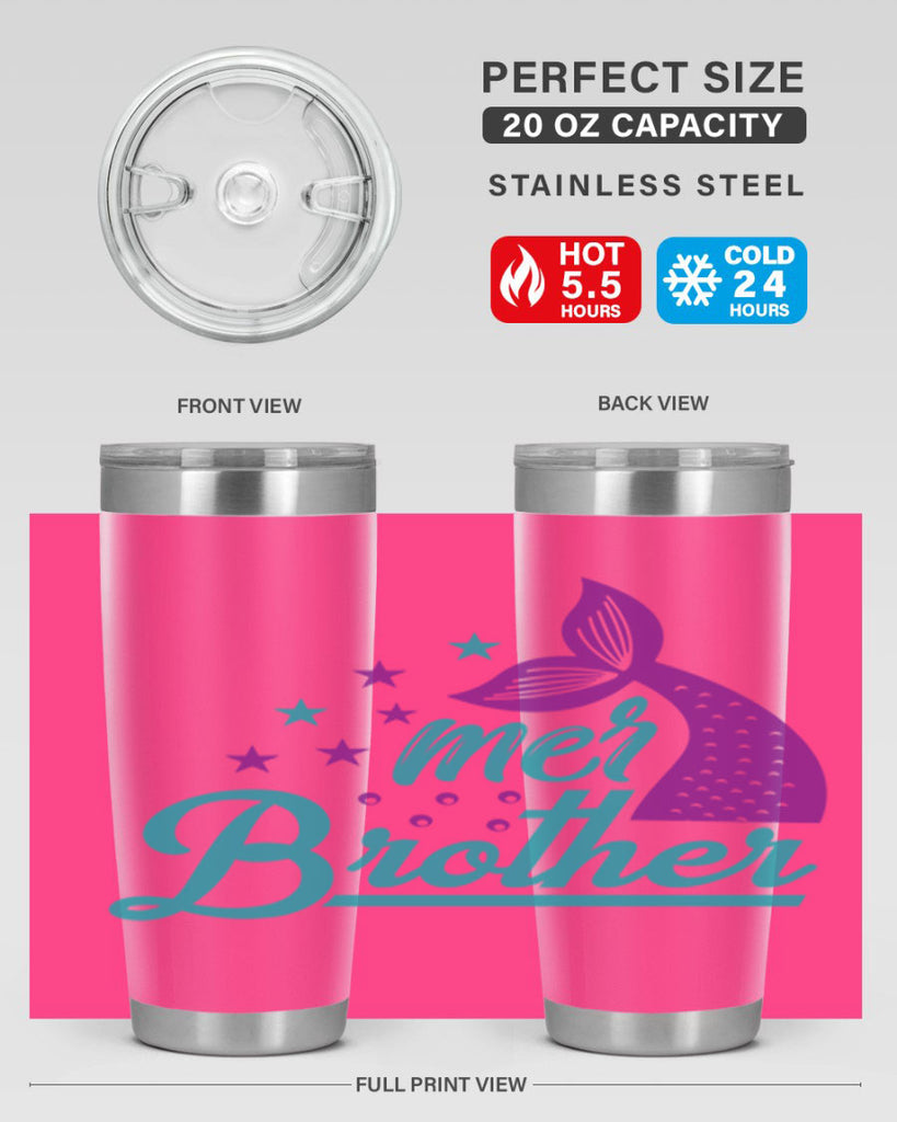 Mer Brother 323#- mermaid- Tumbler