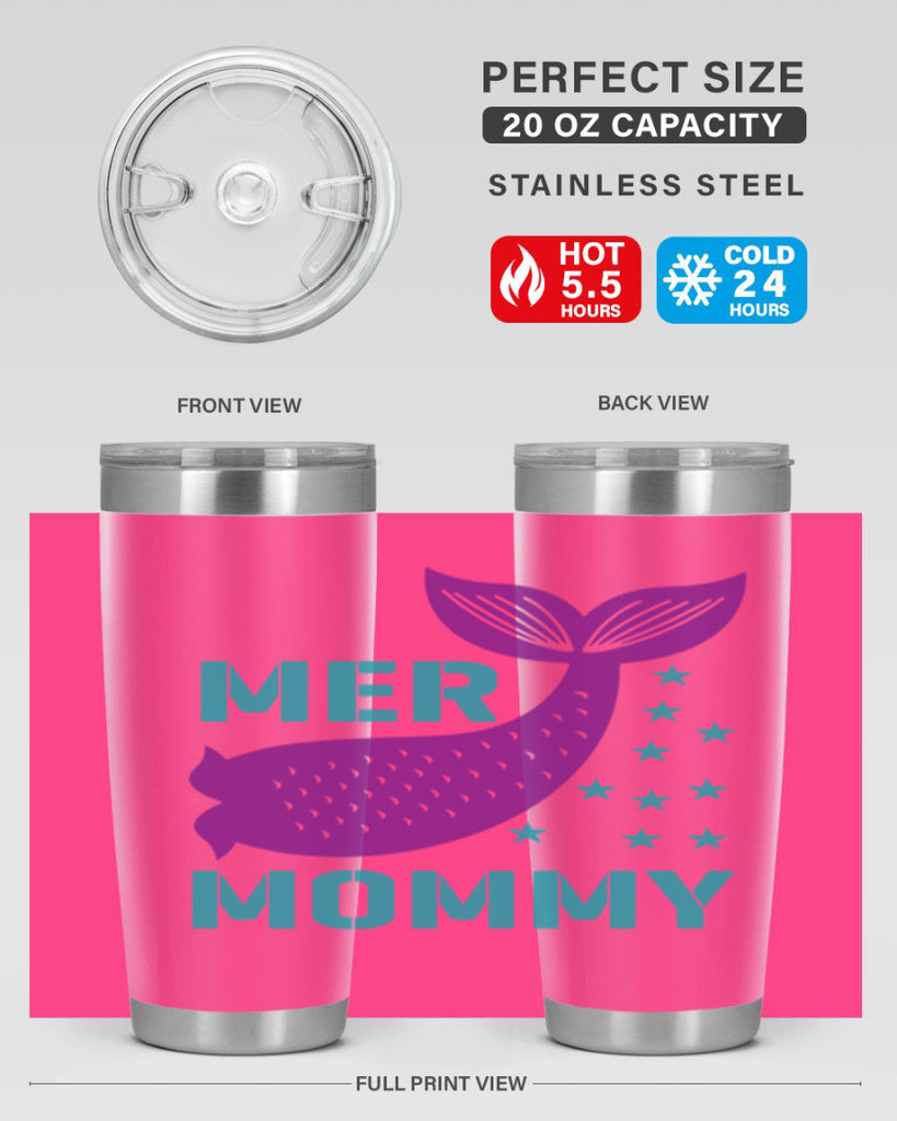 Mer Mommy 342#- mermaid- Tumbler