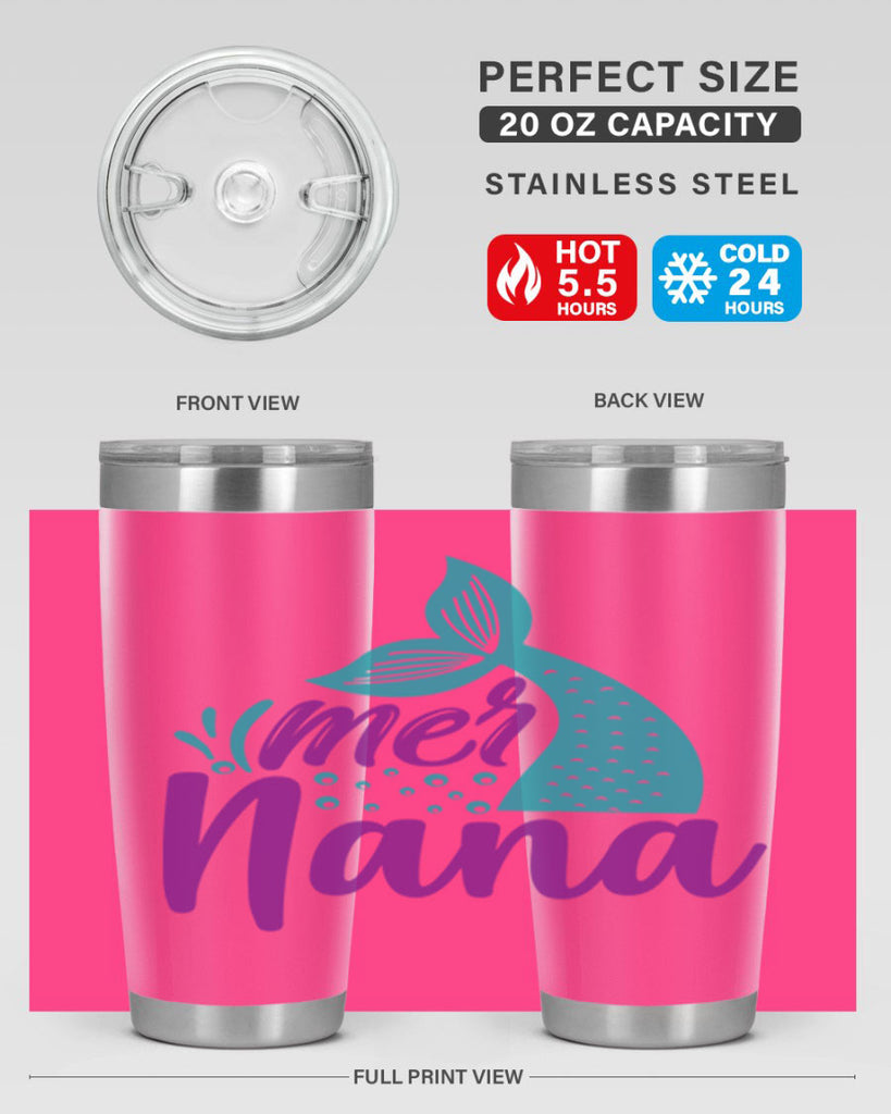 Mer Nana 343#- mermaid- Tumbler