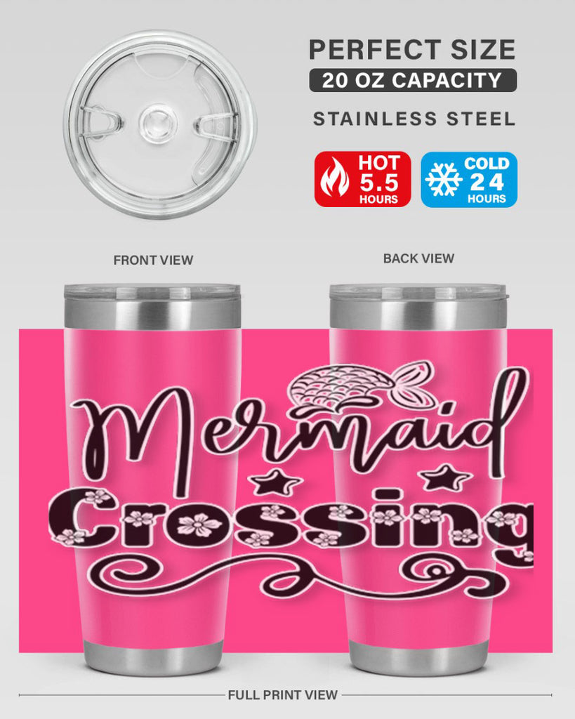 Mermaid Crossing 400#- mermaid- Tumbler
