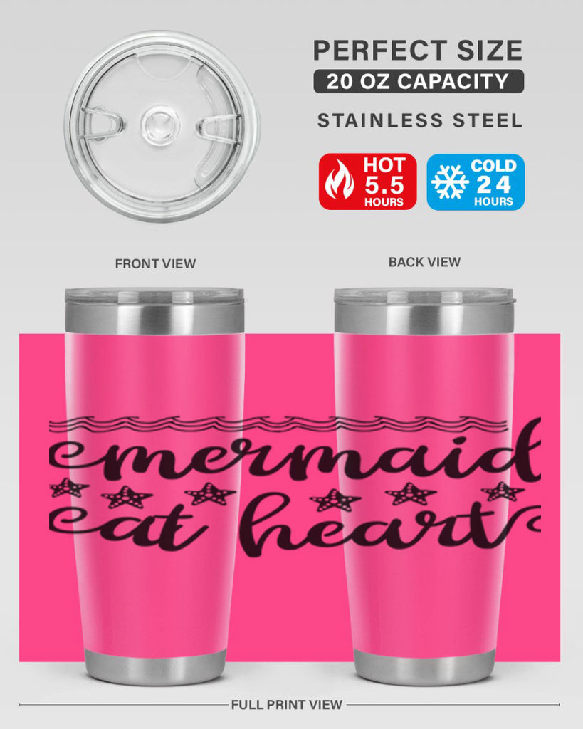 Mermaid at heart design 398#- mermaid- Tumbler