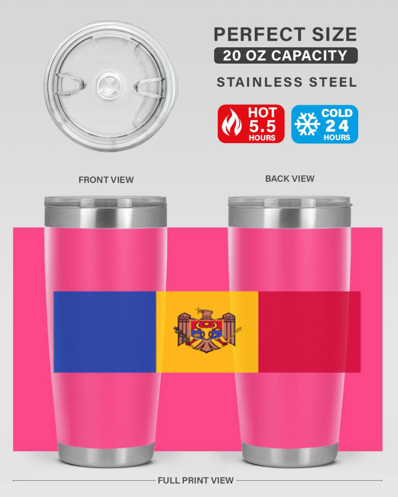 Moldova 85#- world flags- Tumbler