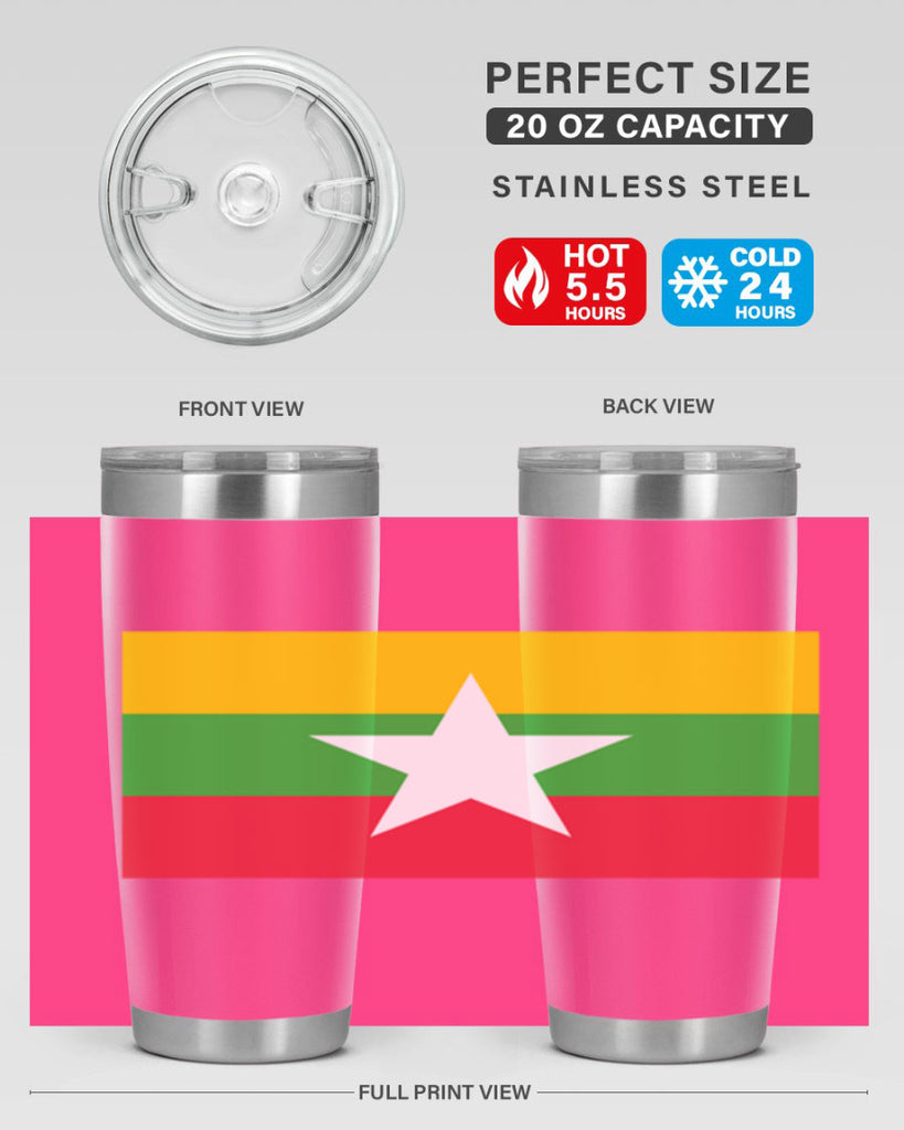 Myanmar 79#- world flags- Tumbler