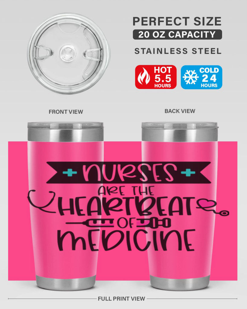 Nurses Are The Heartbeat Of Medicine Style Style 91#- nurse- tumbler