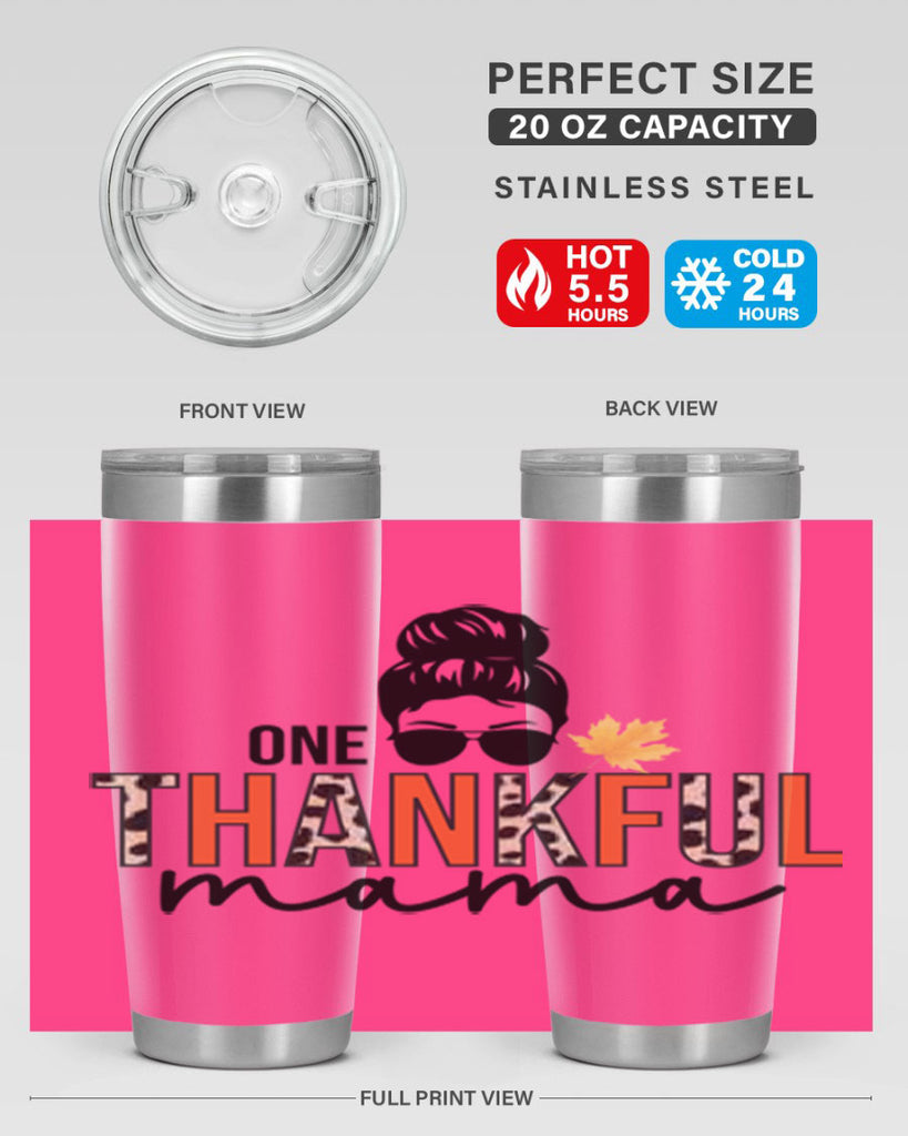 One thankful mama 463#- fall- Tumbler