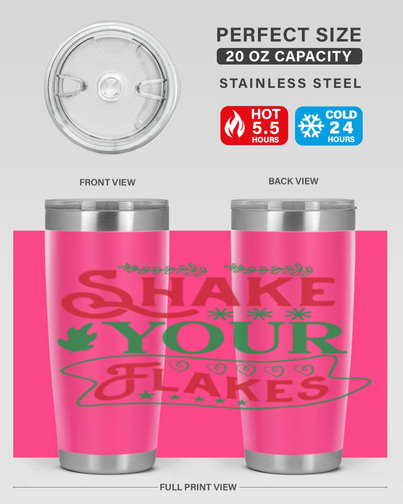 Shake Your Flakes 358#- winter- Tumbler