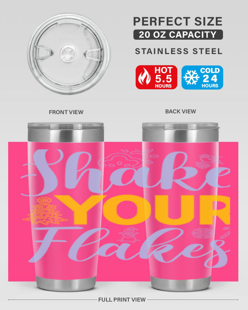 Shake your flakes361#- winter- Tumbler