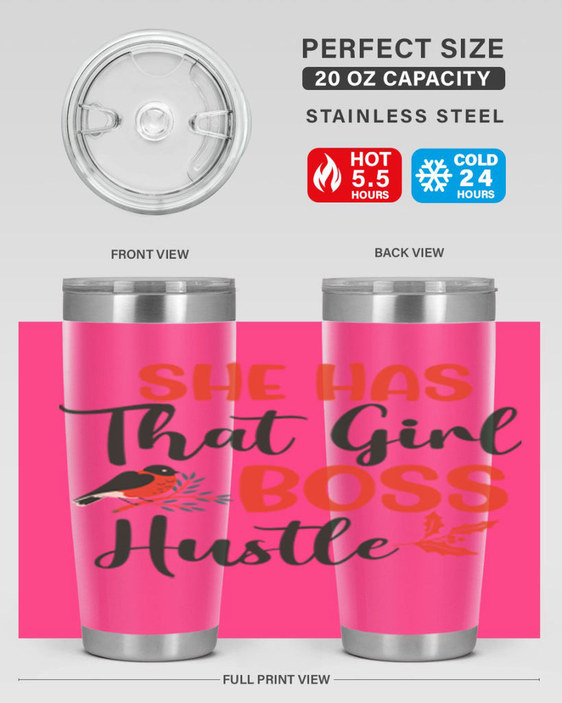 She Has That Girl Boss Hustle 363#- winter- Tumbler