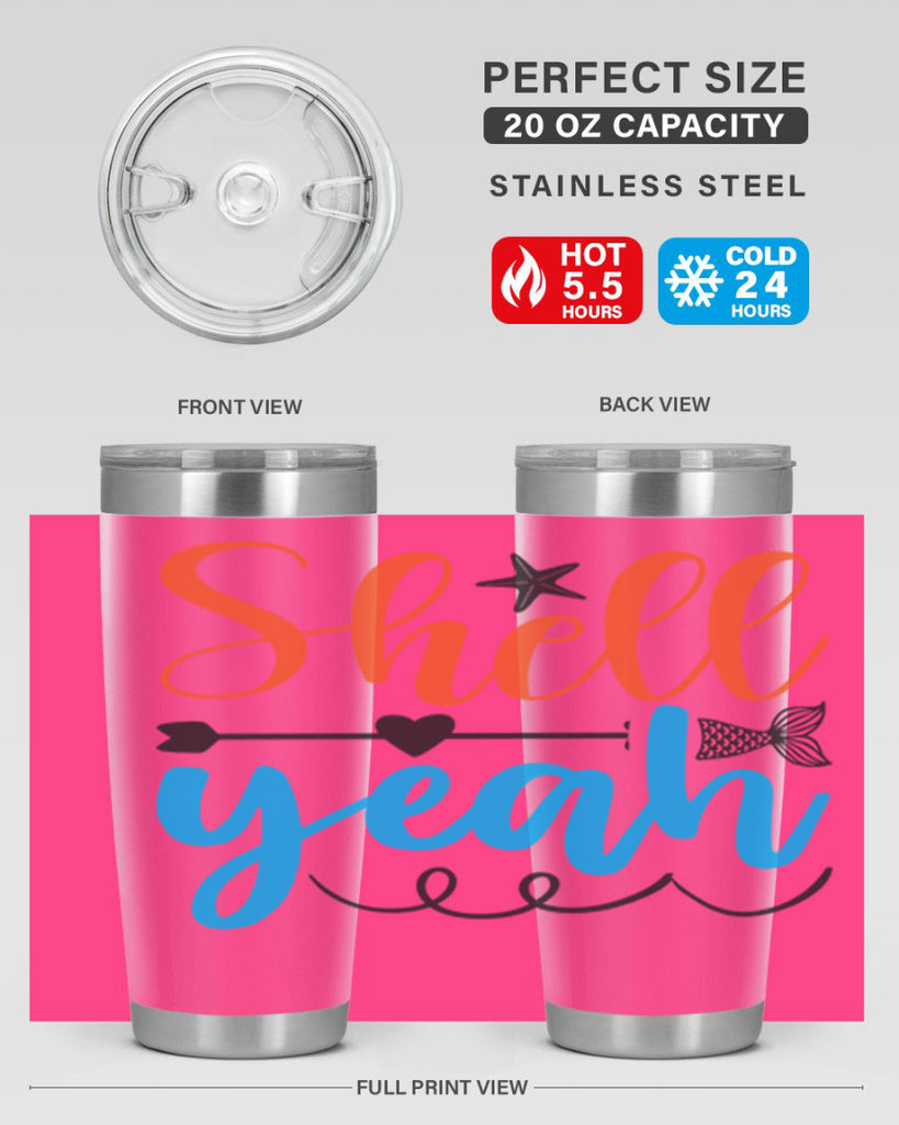 Shell Yeah 594#- mermaid- Tumbler