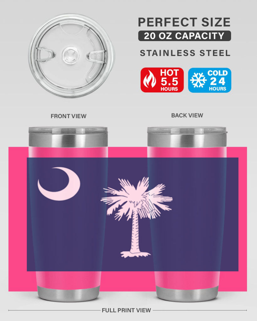 South Carolina 12#- Us Flags- Tumbler