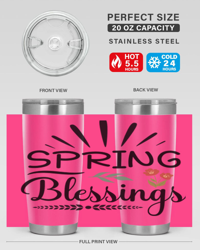 Spring Blessings  482#- spring- Tumbler