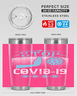 Stop covid Style 22#- corona virus- Tumbler