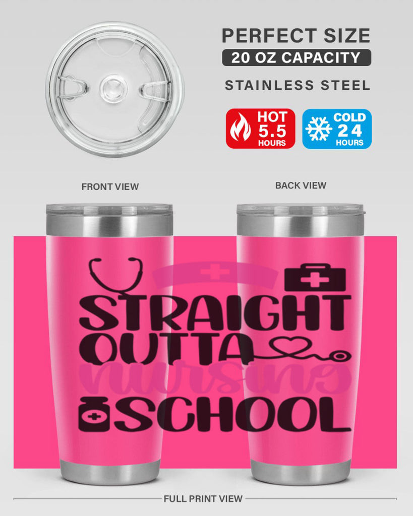Straight Outta Nursing Style Style 26#- nurse- tumbler