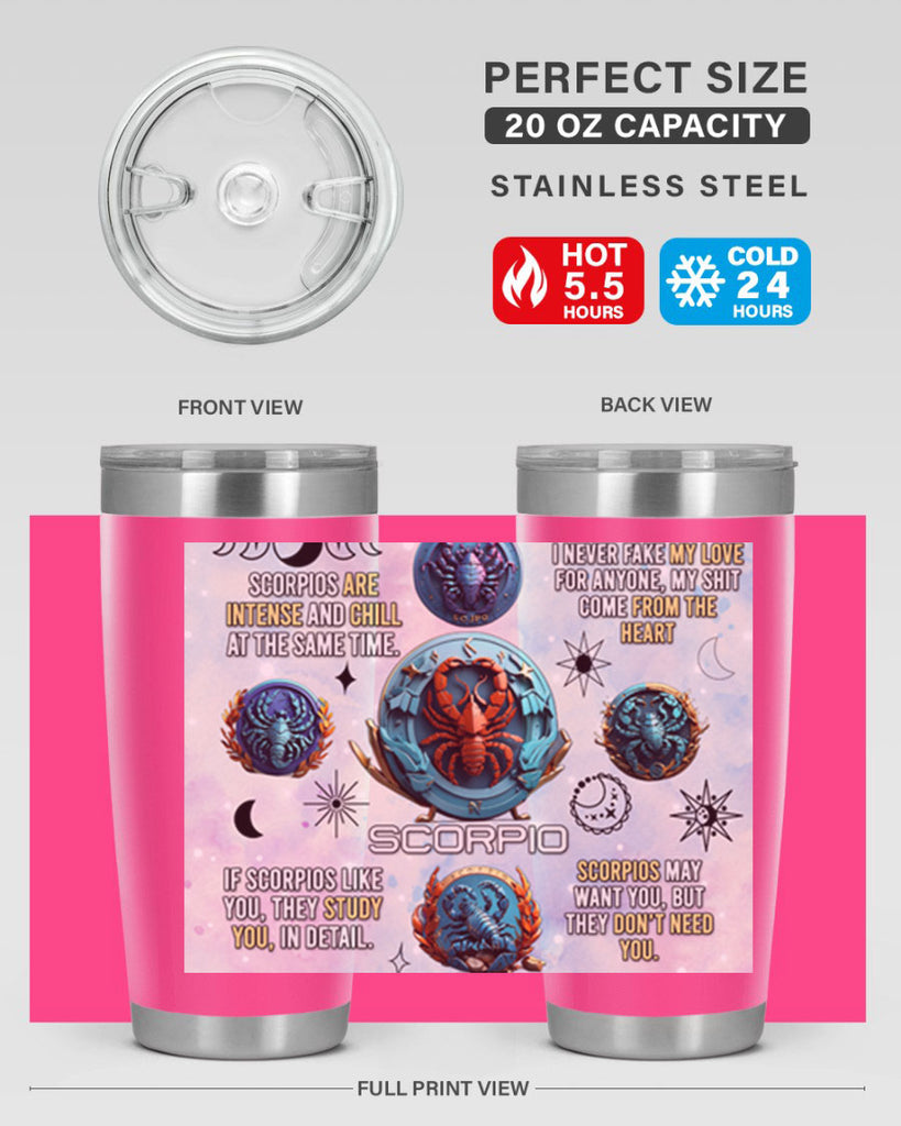 Straightscorpio 477#- zodiac- Tumbler