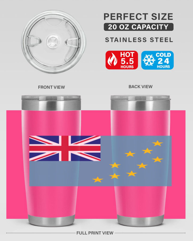 Tuvalu 15#- world flags- Tumbler
