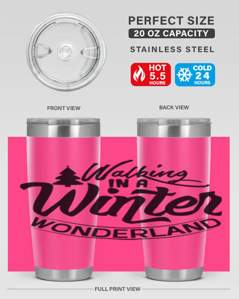 Walking In A Winter Wonderland 435#- winter- Tumbler