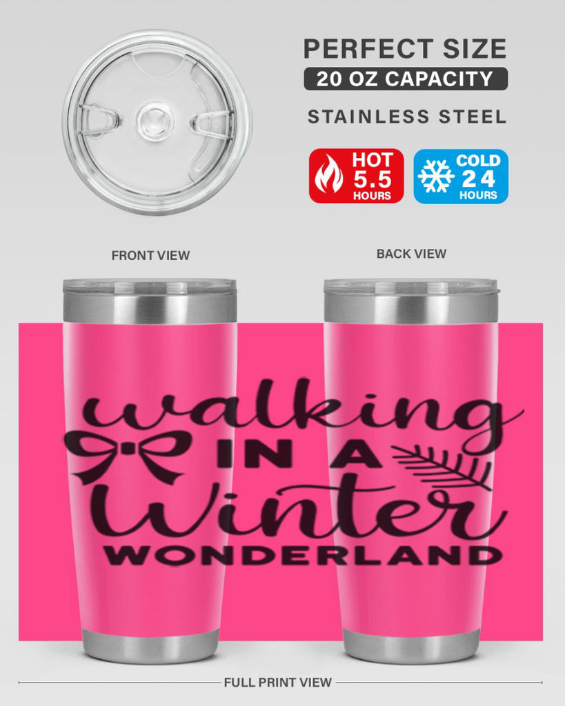 Walking In A Winter Wonderland 441#- winter- Tumbler