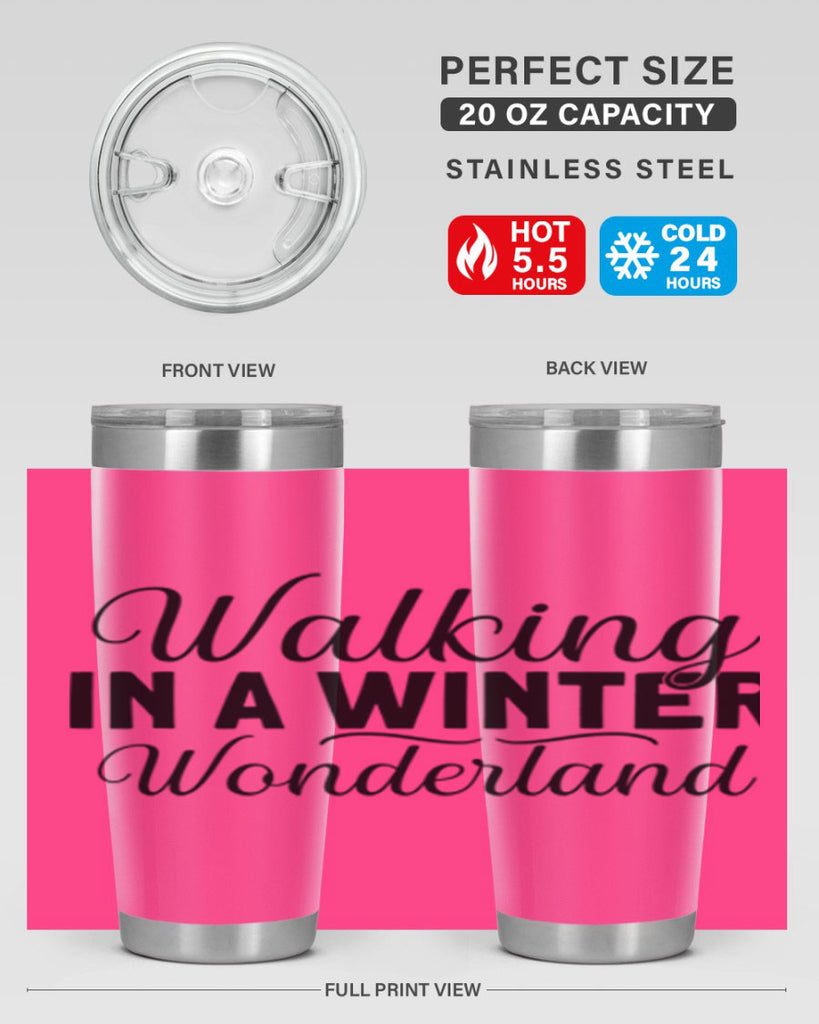 Walking in a Winter Wonderland 434#- winter- Tumbler