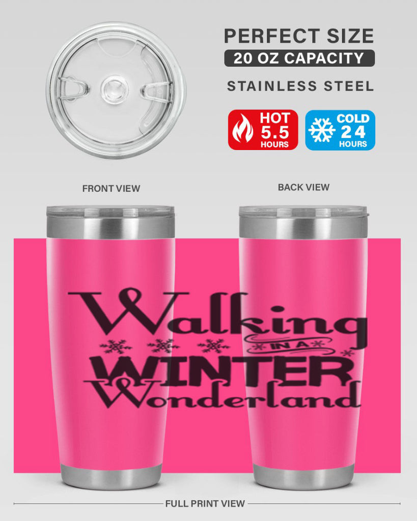Walking in a Winter Wonderland 437#- winter- Tumbler