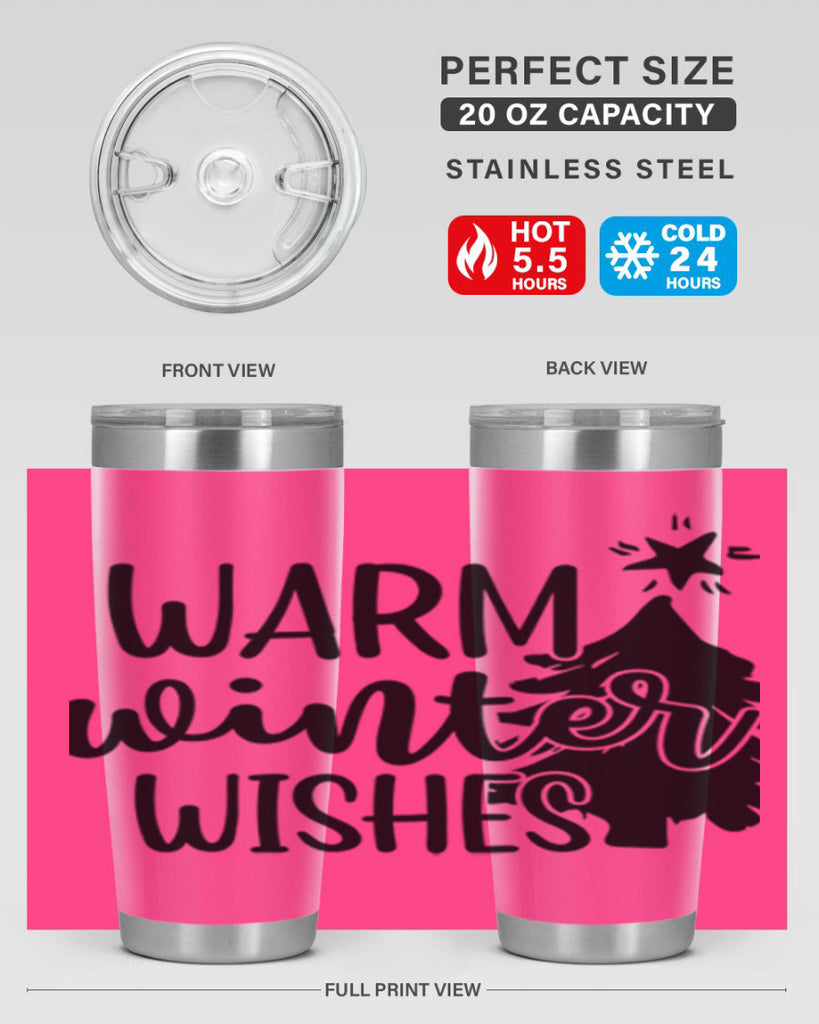 Warm Winter Wishes 451#- winter- Tumbler