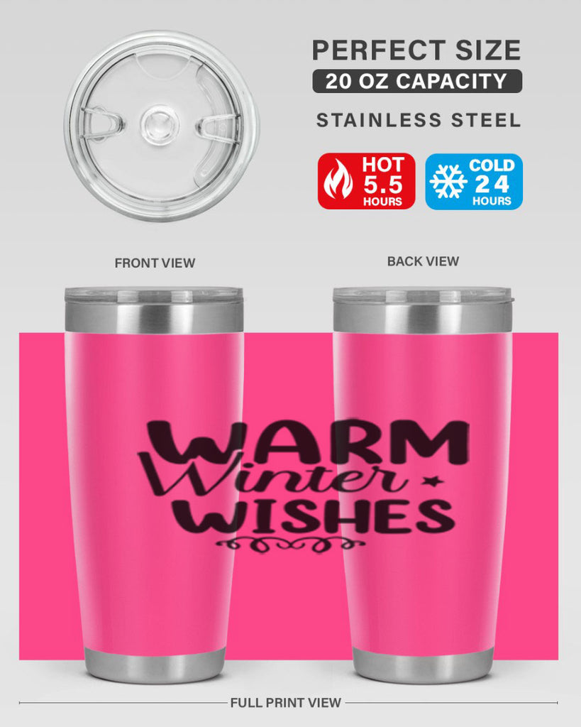 Warm Winter Wishes 453#- winter- Tumbler