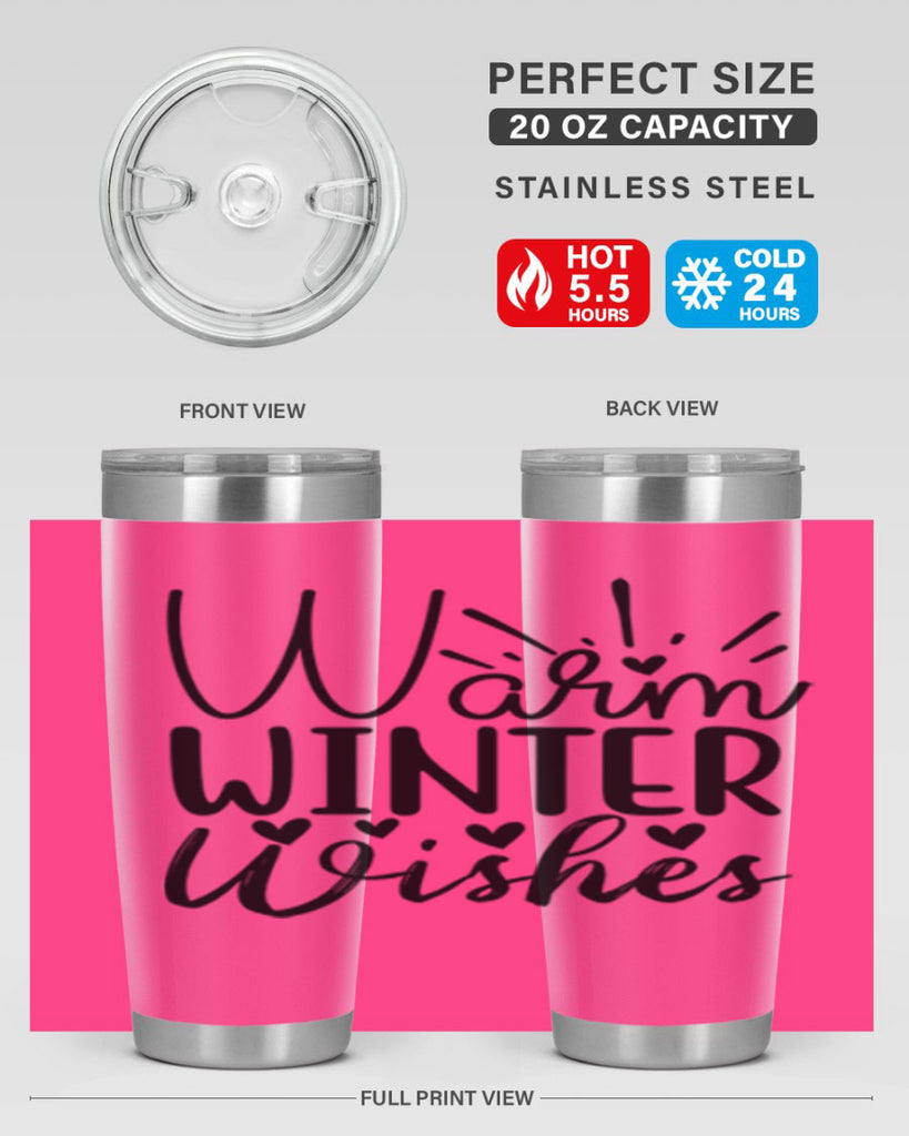 Warm Winter Wishes 454#- winter- Tumbler
