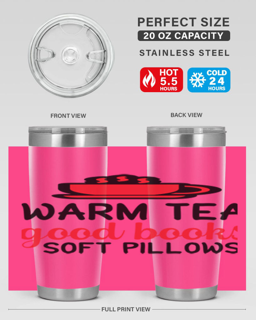 Warm tea good books soft pillows 448#- winter- Tumbler