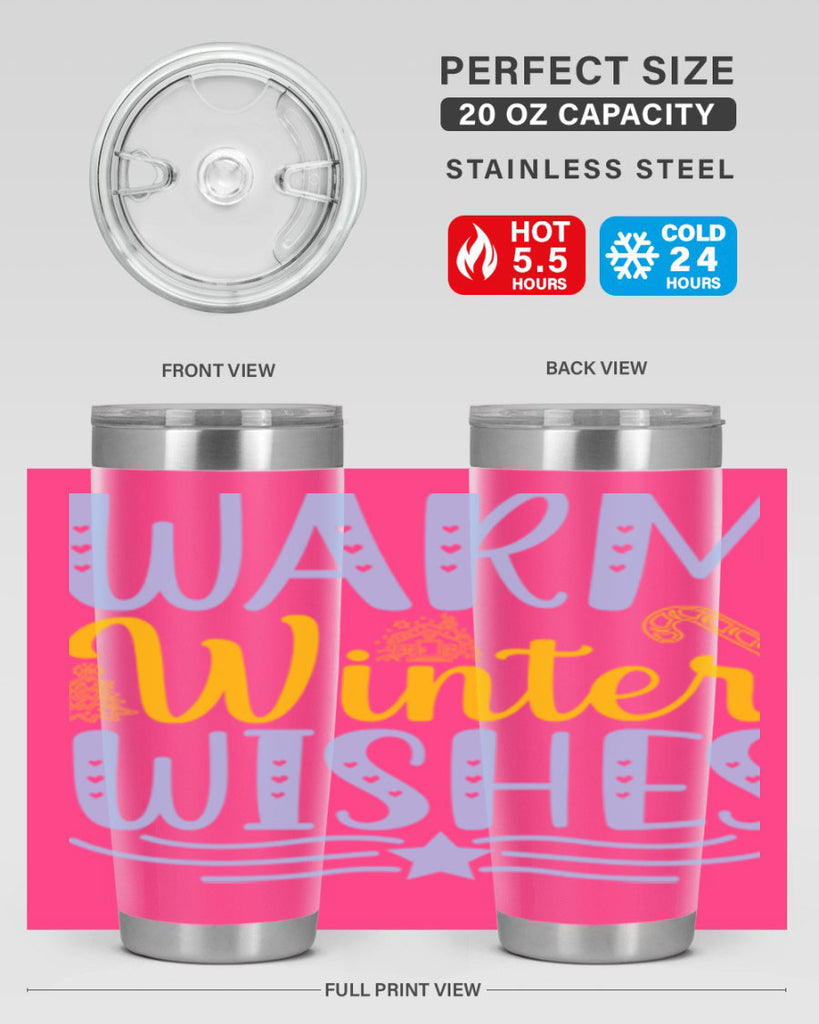 Warm winter wishes 449#- winter- Tumbler