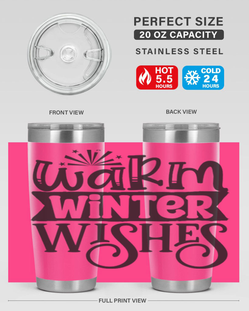 Warm winter wishes 462#- winter- Tumbler