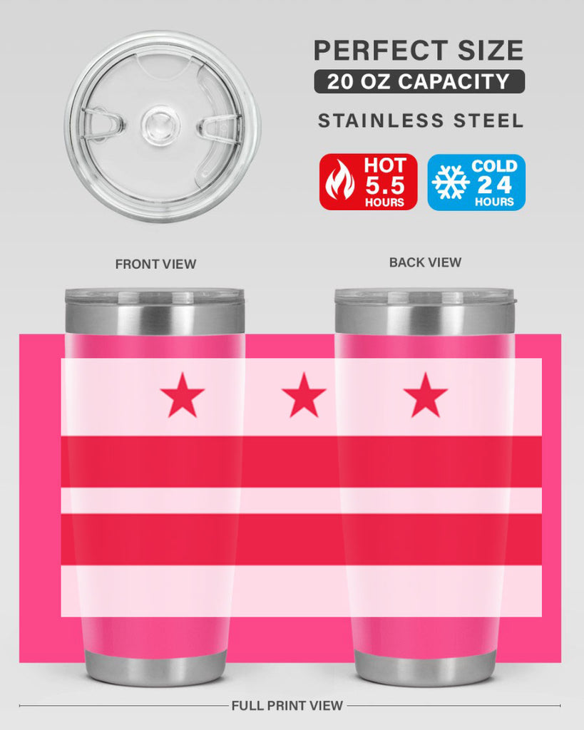 Washington DC 5#- Us Flags- Tumbler