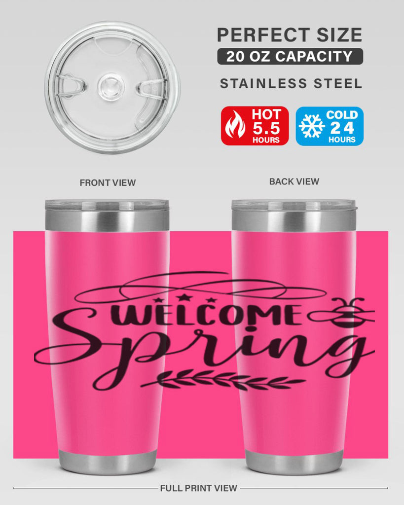 Welcome spring design  594#- spring- Tumbler