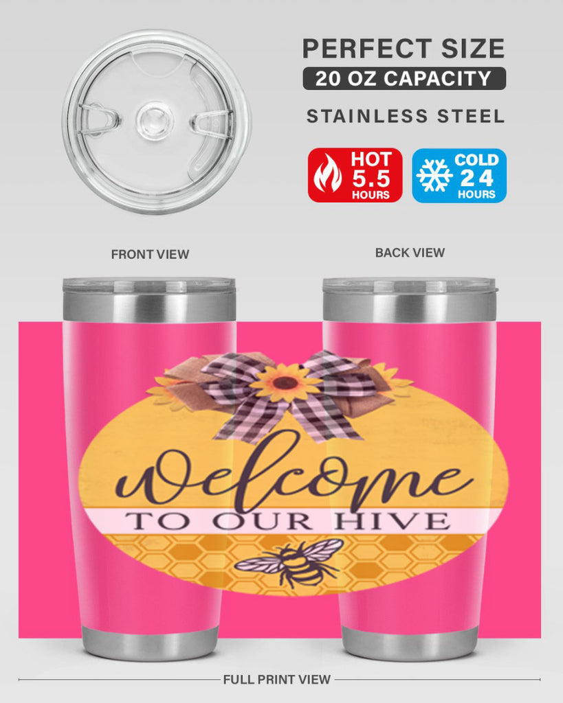 Welcome to our Hive complete yellow Mockup589#- spring- Tumbler