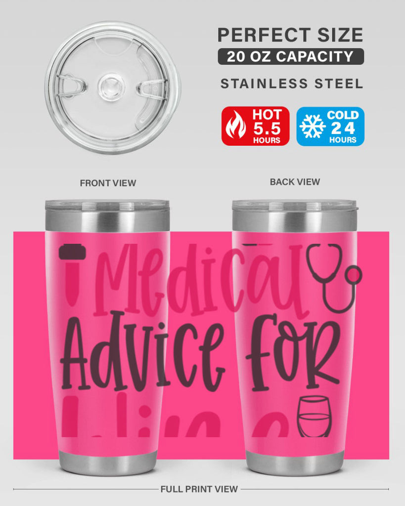 Will Trade Medical Advice for Wine Style Style 9#- nurse- tumbler