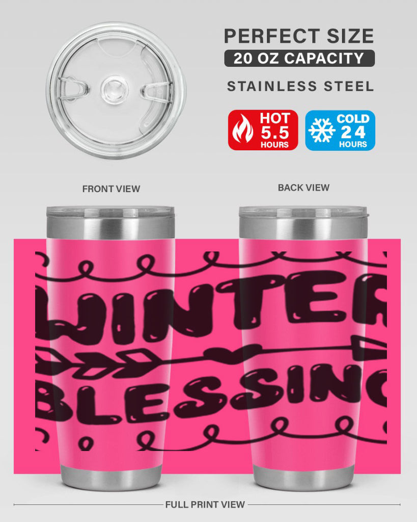 Winter Blessing 545#- winter- Tumbler