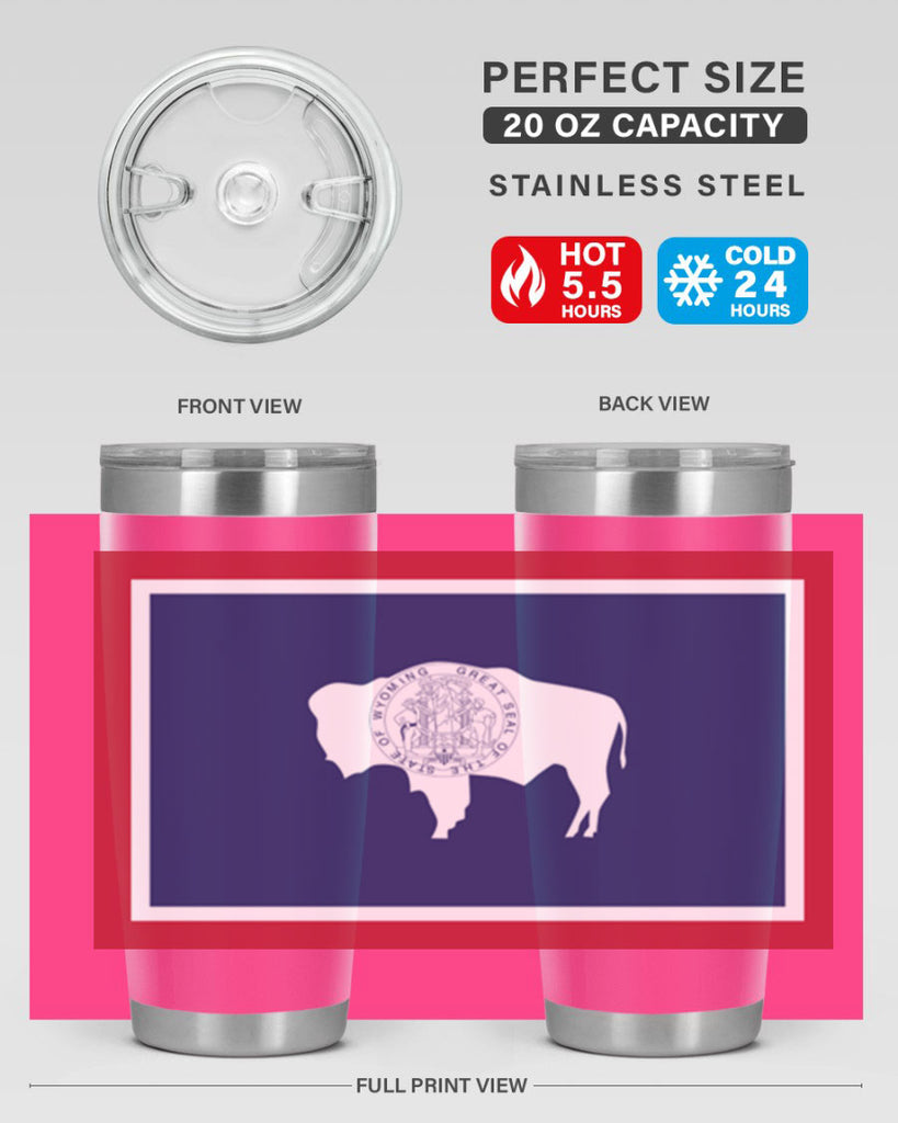 Wyoming 1#- stateflags- Tumbler