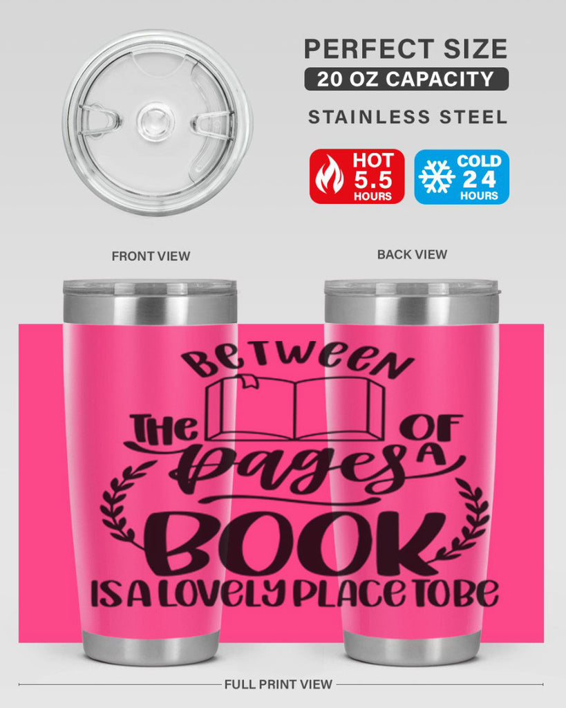 between the pages of a book 52#- reading- Tumbler