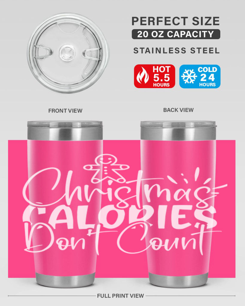 christmas calories dont count 45#- kitchen- Tumbler