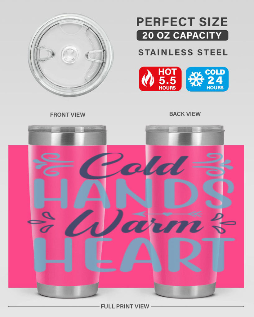 cold hands warm heart 50#- winter- Tumbler