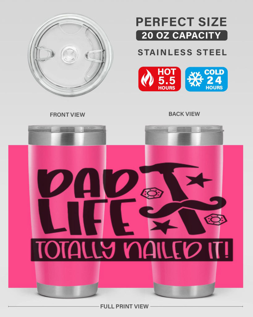 dad life totally nailed it 64#- fathers day- Tumbler