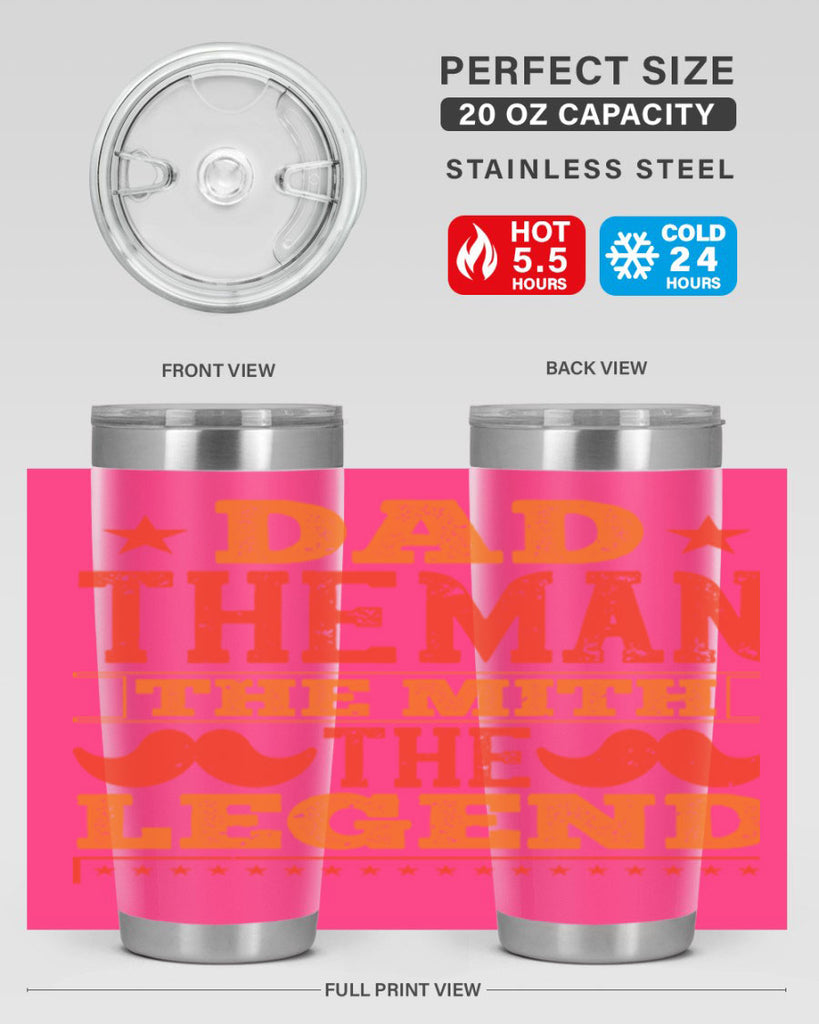 dad the man the mith the legend 262#- fathers day- Tumbler