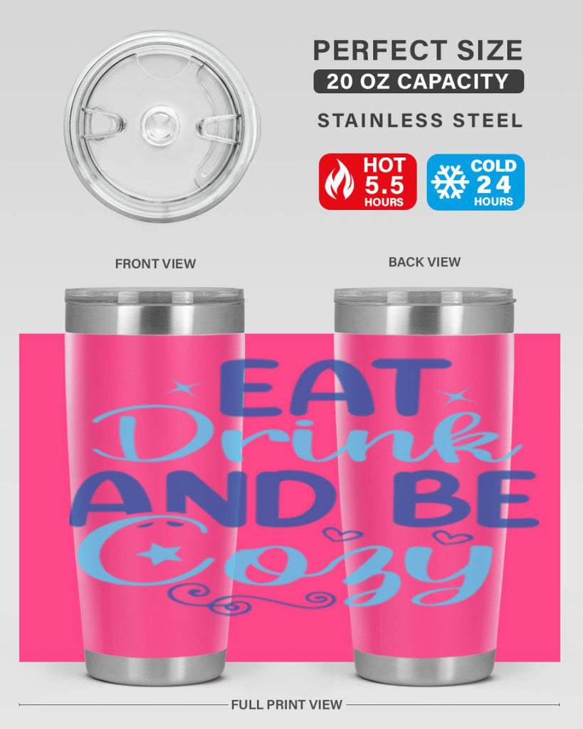 eat drink and be cozy 97#- winter- Tumbler