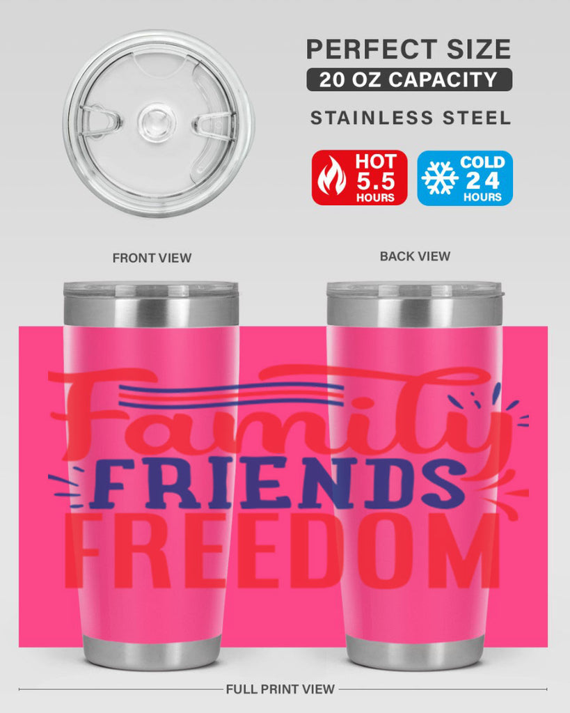 family friends freedom Style 48#- Fourt Of July- Tumbler